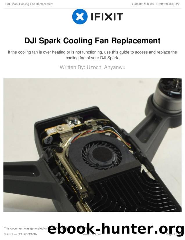 DJI Spark Cooling Fan Replacement by Unknown