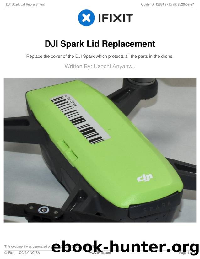 DJI Spark Lid Replacement by Unknown