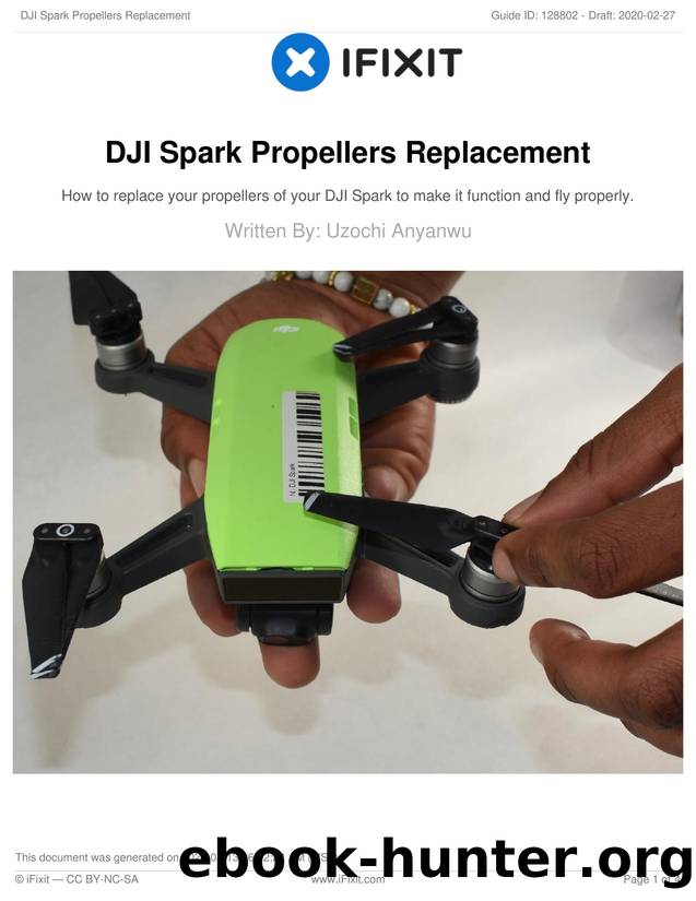 DJI Spark Propellers Replacement by Unknown