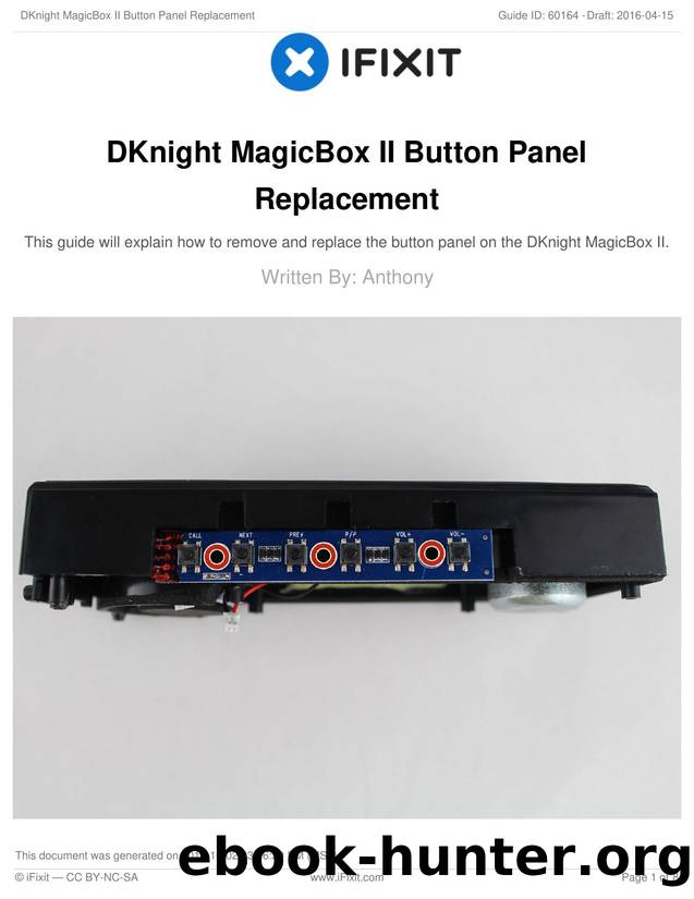 DKnight MagicBox II Button Panel Replacement by Unknown