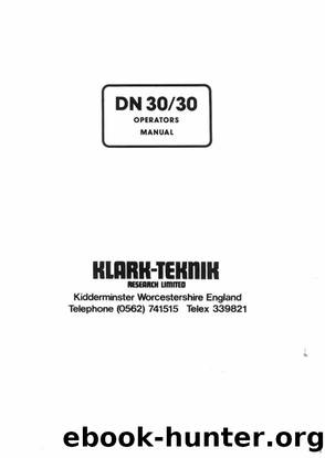DN3030 User Manual by Unknown