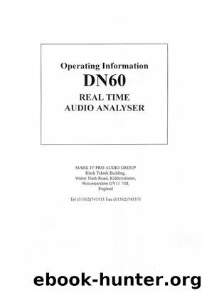 DN60 User Manual by Unknown