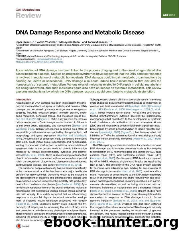 DNA Damage Response and Metabolic Disease by Ippei Shimizu & Yohko Yoshida & Masayoshi Suda & Tohru Minamino