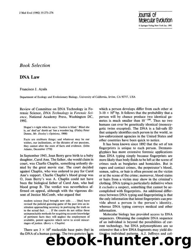 DNA Law by Unknown