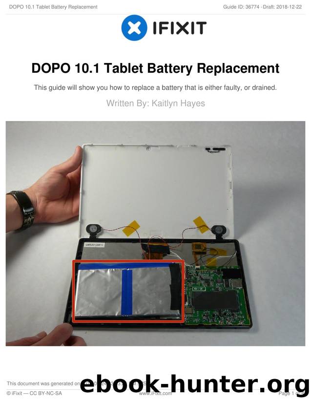 DOPO 10.1 Tablet Battery Replacement by Unknown