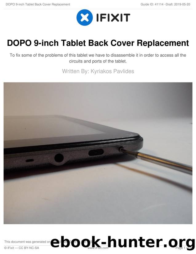 DOPO 9-inch Tablet Back Cover Replacement by Unknown