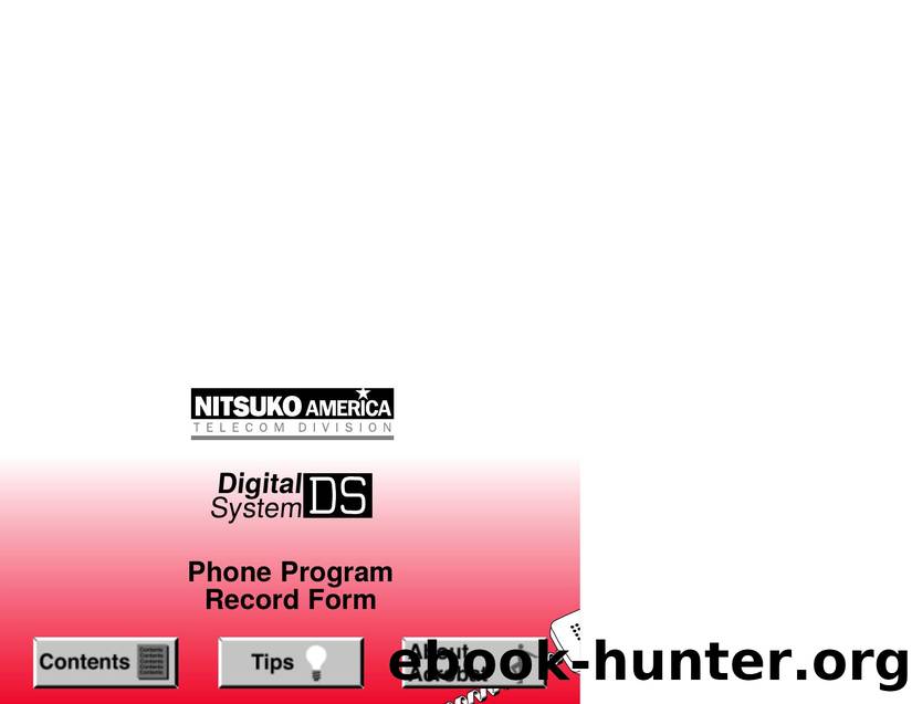 DS Phone Program Record Form by Unknown