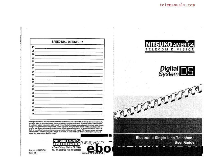DS-01 Single Line Telephone by Unknown