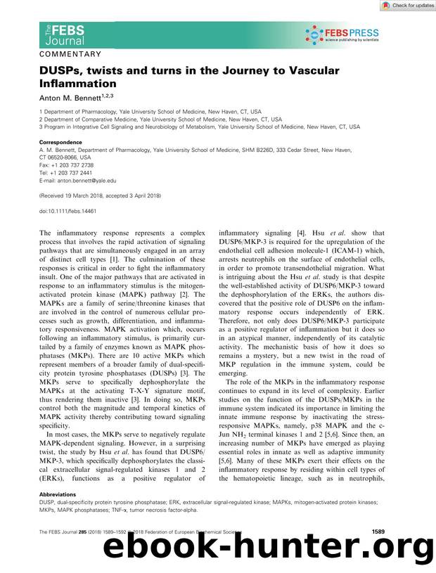 DUSPs, twists and turns in the Journey to Vascular Inflammation by Unknown