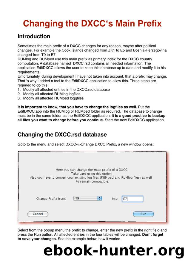 DXCC Prefix Change by Thomas Lindner