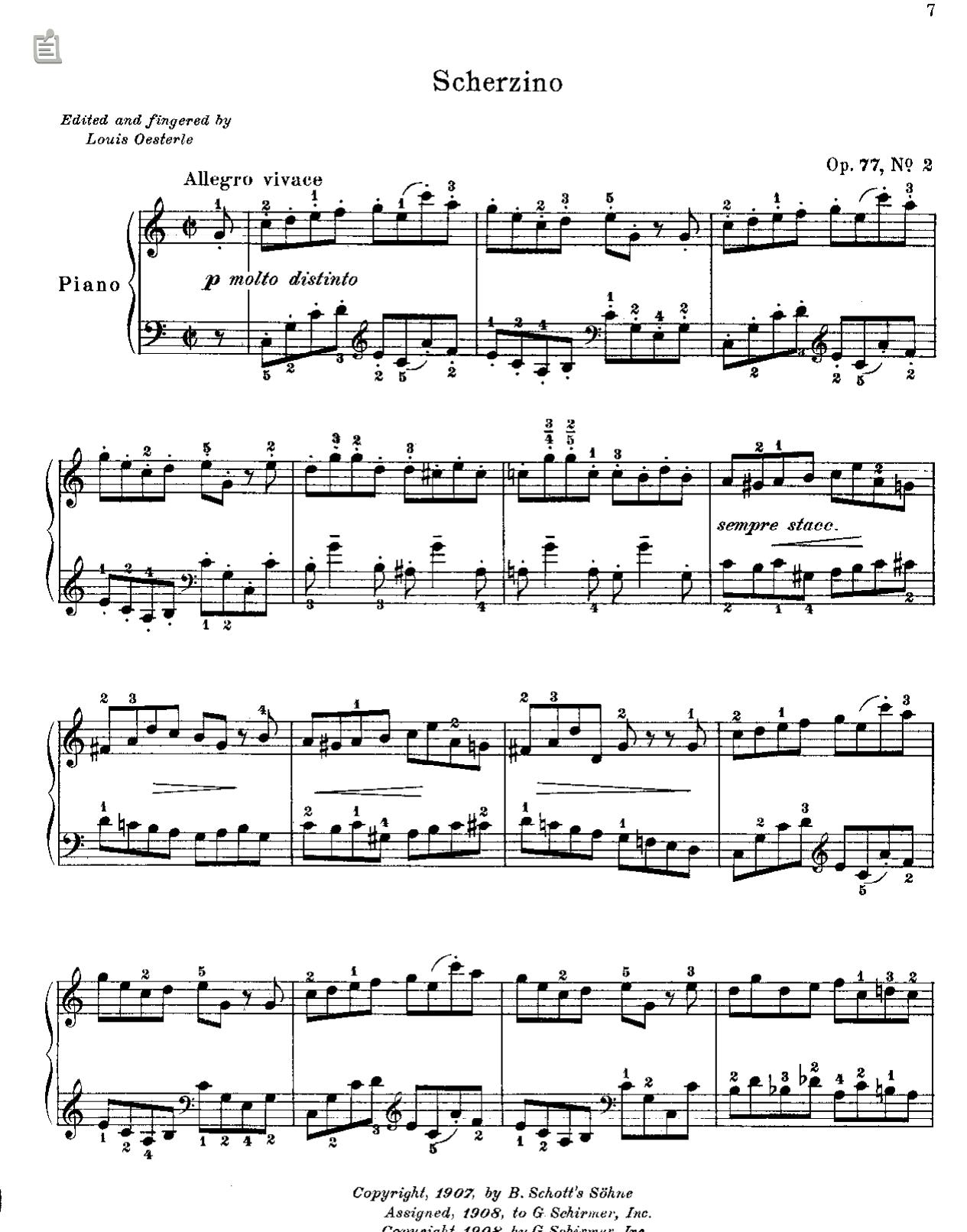 DaVince Tools Generated PDF File by 10 Pieces Mignonnes op77 No2 Scherzino