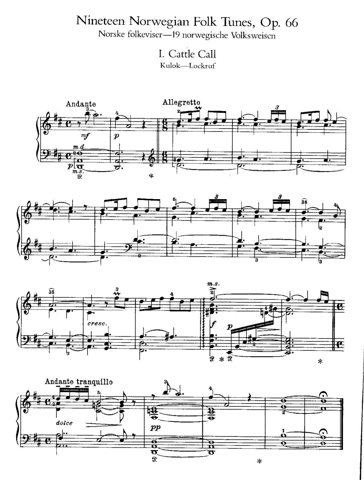 DaVince Tools Generated PDF File by 19 Norwegian Folk Tunesб op.66
