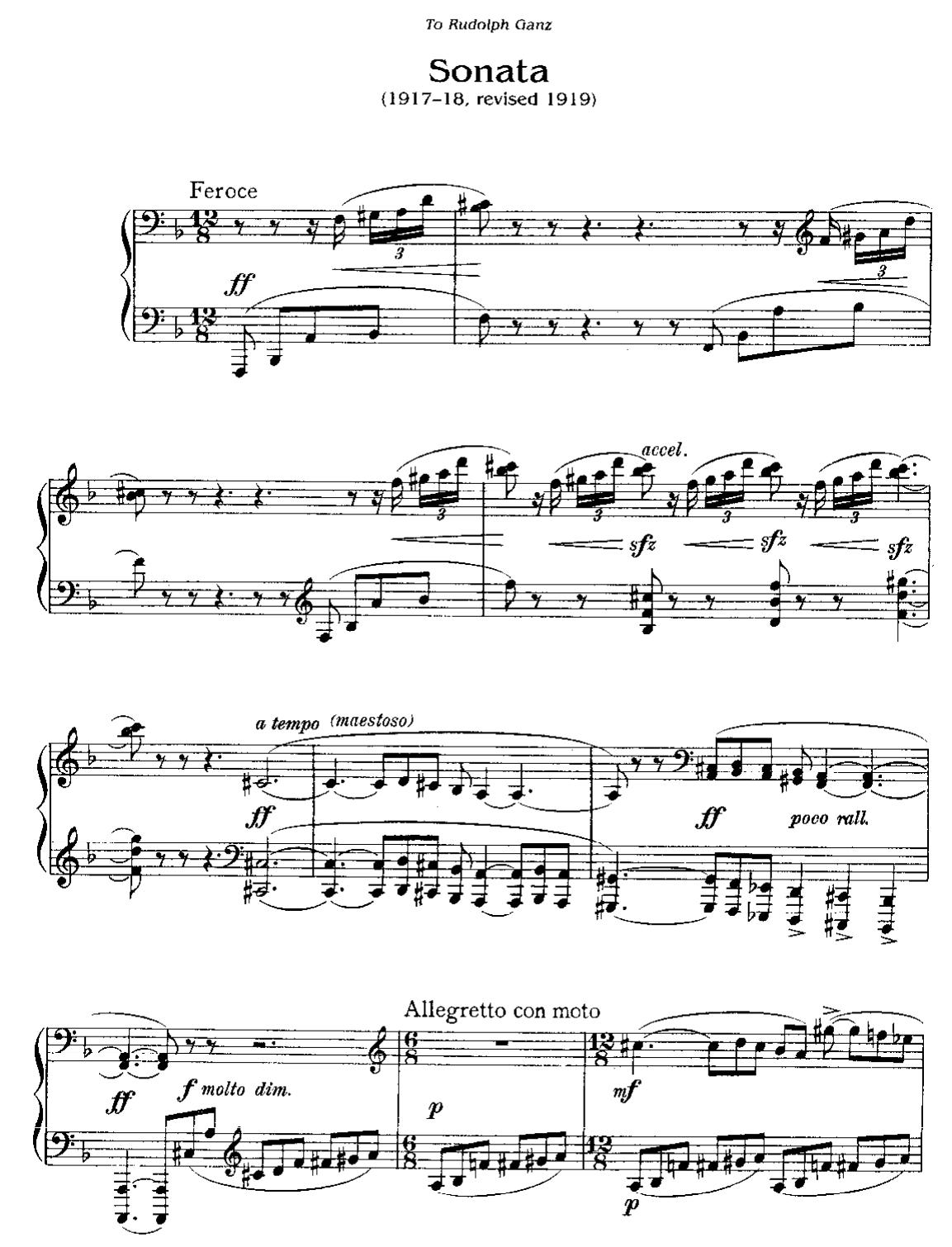 DaVince Tools Generated PDF File by Piano Sonata (1919)