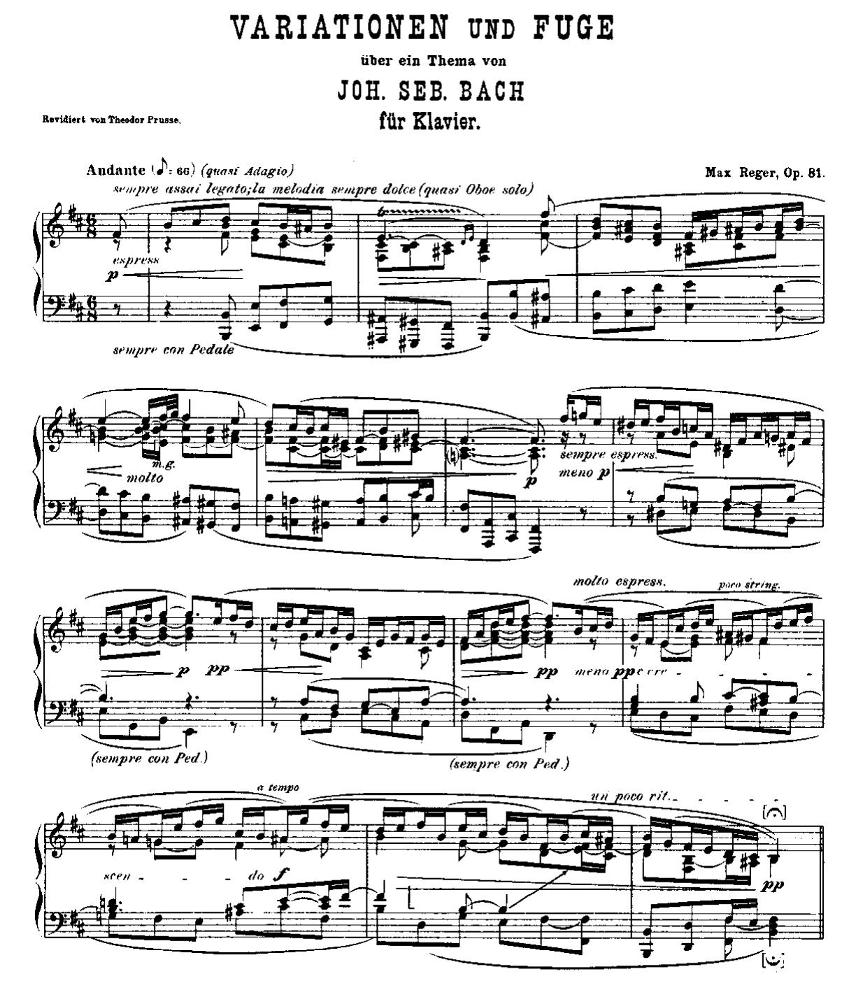 DaVince Tools Generated PDF File by Variations & Fugue on Bach Op81