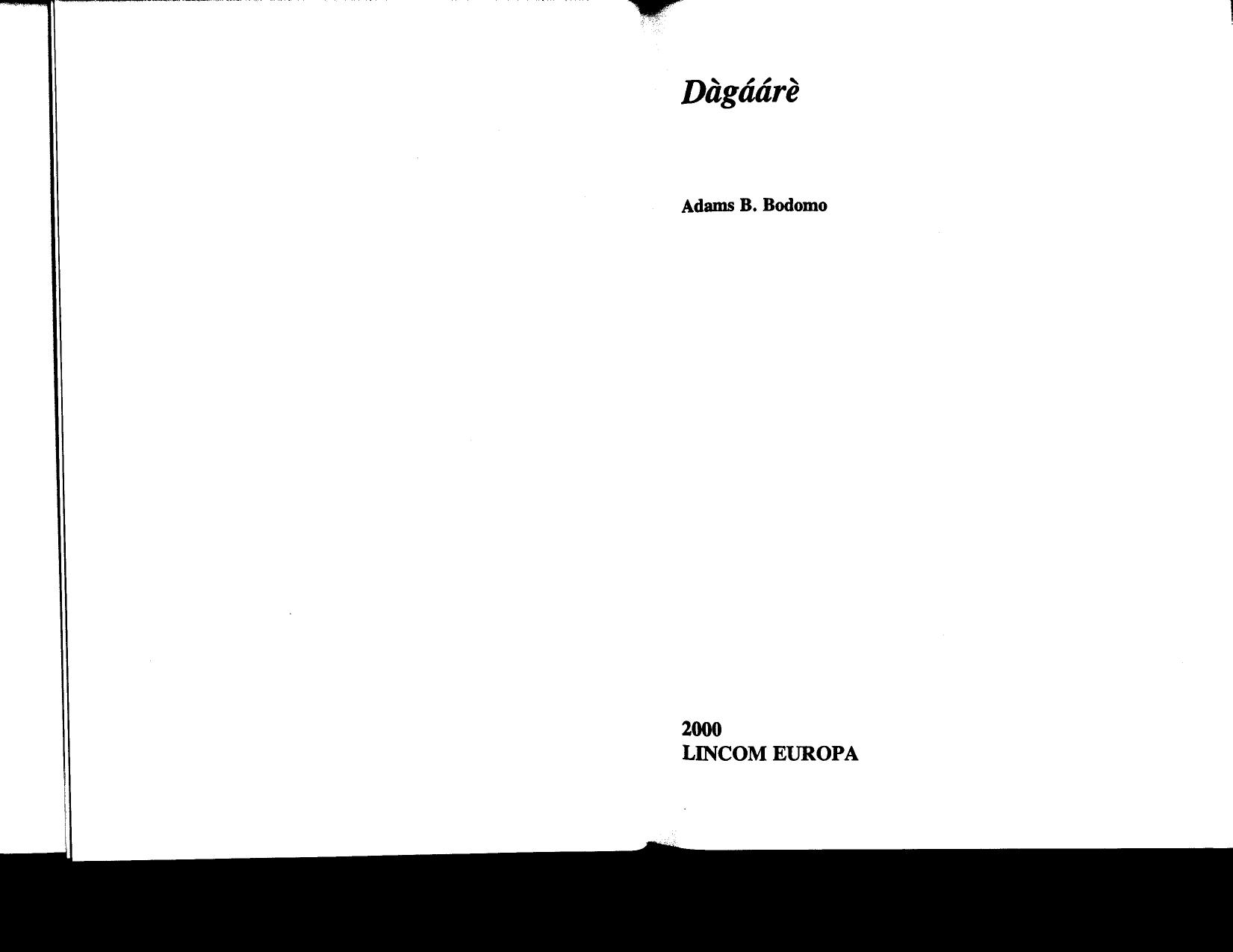 Dagaare by Bodomo Adams