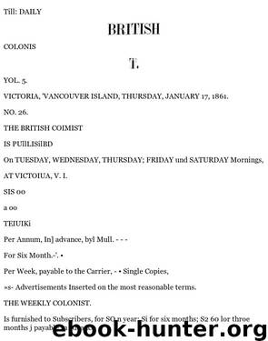 Daily Colonist (1861-01-17) by Unknown