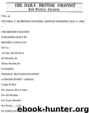 Daily Colonist (1868-05-11) by Unknown