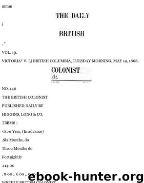 Daily Colonist (1868-05-19) by Unknown