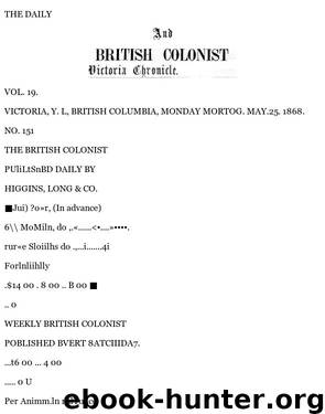 Daily Colonist (1868-05-25) by Unknown