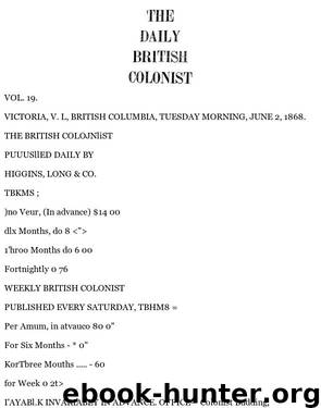 Daily Colonist (1868-06-02) by Unknown