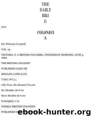 Daily Colonist (1868-06-03) by Unknown