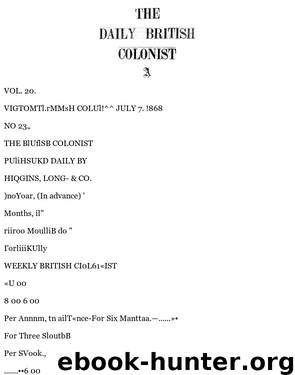 Daily Colonist (1868-07-07) by Unknown