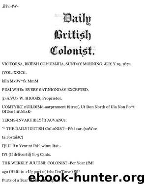 Daily Colonist (1874-07-19) by Unknown