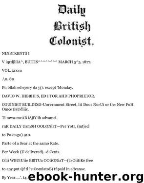 Daily Colonist (1877-03-25) by Unknown