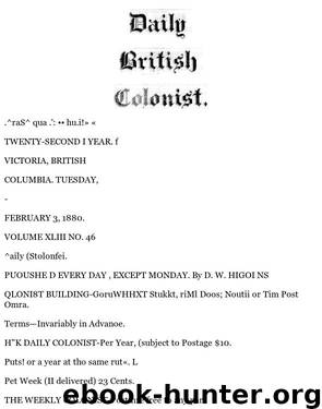 Daily Colonist (1880-02-03) by Unknown