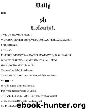Daily Colonist (1880-02-22) by Unknown