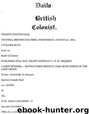 Daily Colonist (1882-08-30) by Unknown