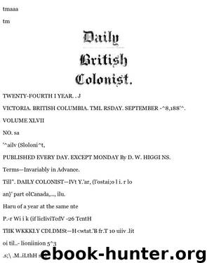 Daily Colonist (1882-09-28) by Unknown