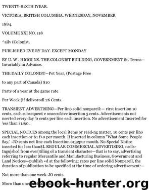 Daily Colonist (1884-11-12) by Unknown