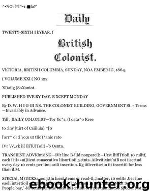 Daily Colonist (1884-11-16) by Unknown