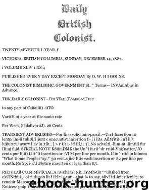 Daily Colonist (1884-12-14) by Unknown