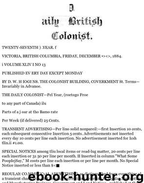 Daily Colonist (1884-12-26) by Unknown