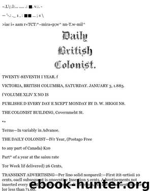 Daily Colonist (1885-01-03) by Unknown