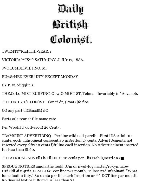 Daily Colonist (1886-07-17) by Unknown