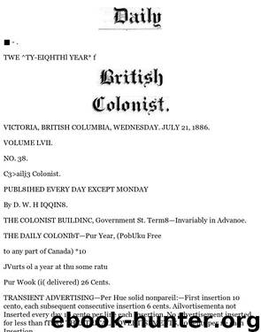 Daily Colonist (1886-07-21) by Unknown