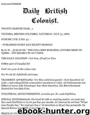 Daily Colonist (1886-07-31) by Unknown