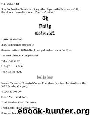 Daily Colonist (1888-01-08) by Unknown