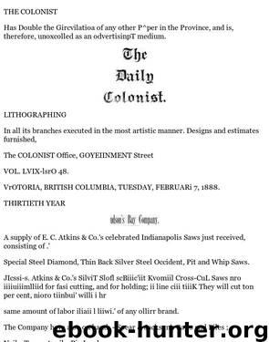 Daily Colonist (1888-02-07) by Unknown