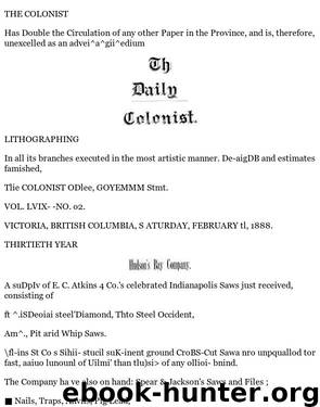 Daily Colonist (1888-02-11) by Unknown