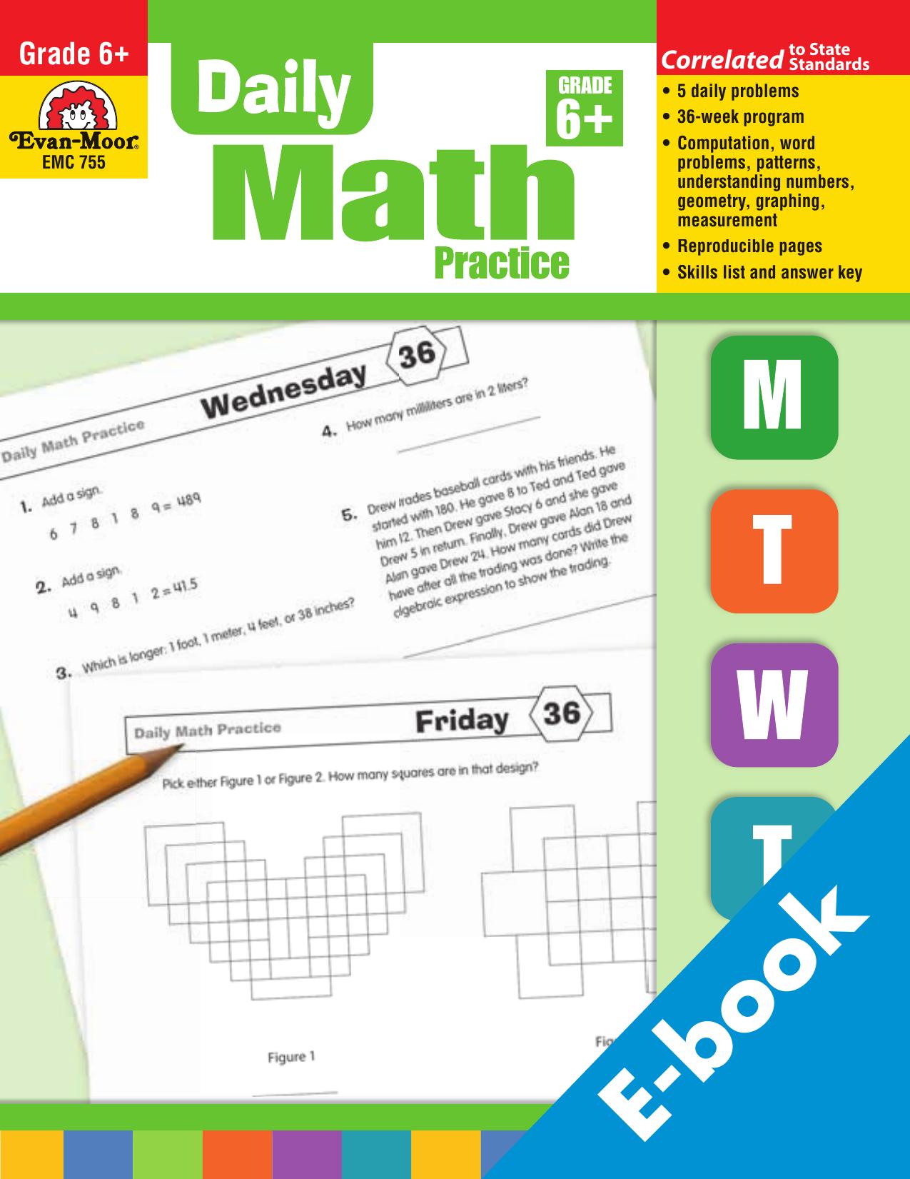 Daily Math Practice by Evan-Moor Educational Publishers