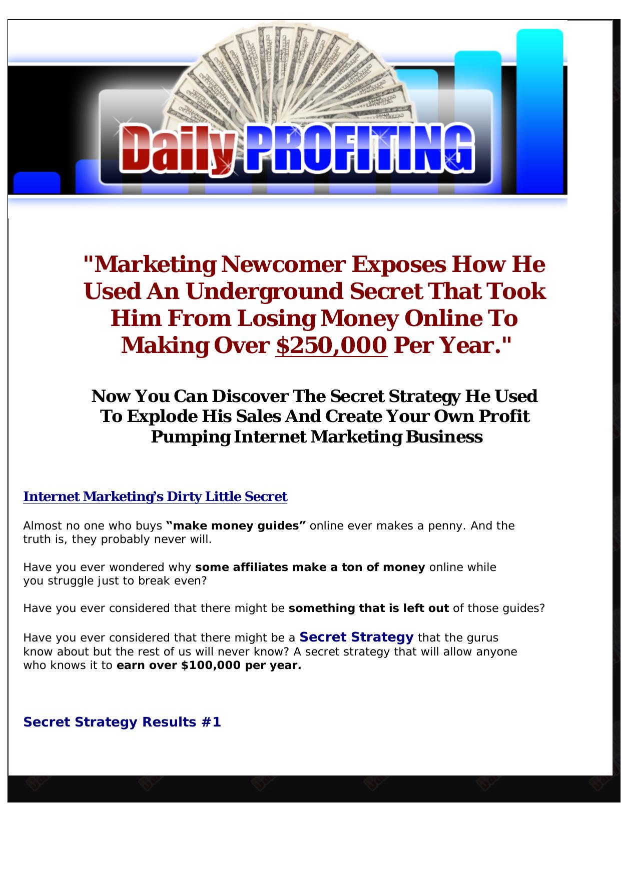 Daily Profiting. by Best of Kuszter's Collection