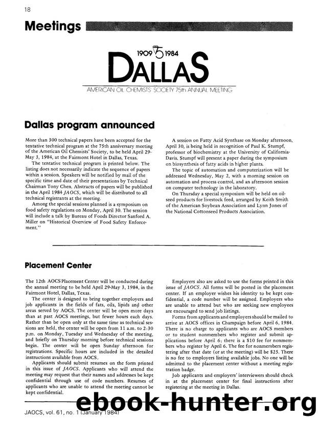 Dallas program announced by Unknown