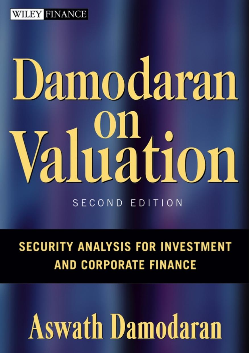 Damodaran on Valuation: Security Analysis for Investment and Corporate Finance by Aswath Damodaran