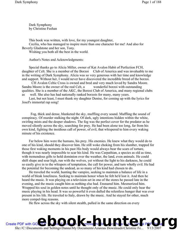 Dark (Carpathians) 10 by Christine Freehan