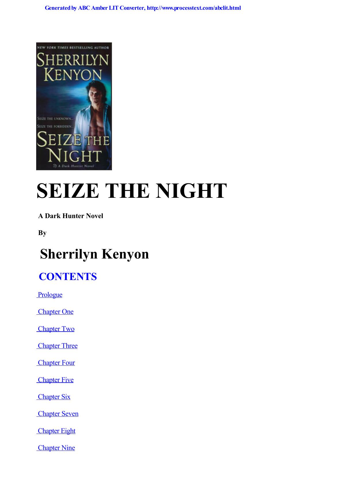 Dark Hunter 12 by Seize The Night