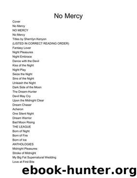 Dark Hunter 19 - No Mercy by Sherrilyn Kenyon